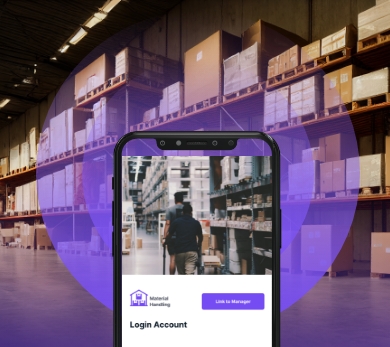 Material Handling App Screenshot Mobile