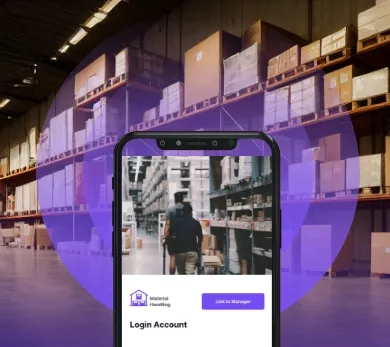 Material Handling App Screenshot Mobile